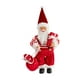 thumbnail image 2 of Colección de adornos de figuras de Papá Noel navideño Figura de Papá Noel de pie para Bastón rojo, 2 of 9