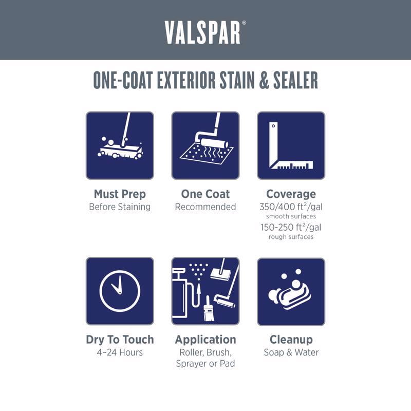 Valspar Transparent Cedar Natural Tone Stain and Sealer 1 gal