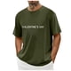 thumbnail image 1 of Tops para hombre, blusas y camisas de cuello redondo y manga corta para hombre. Camiseta/camisa informal de cuello redondo y manga corta con estampado de corazones para hombre. Tops de poliéster para, 1 of 4