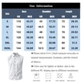 thumbnail image 3 of DwelliawoMen's Sleeveless Button Down Beach Shirts Cotton and Linen Plain Color Lapel Collar Tank Tops with Pocket Summer Casual ShirtBlack2xL, 3 of 5