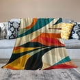 thumbnail image 2 of Pratyus Colorful Abstract Art Print Throw Blanket for All Seasons | Soft Lightweight Cozy Blanket Gifts 60x80in, 2 of 6