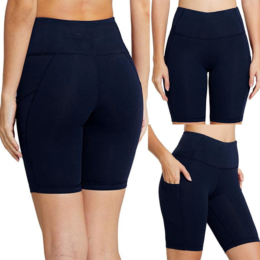 TOWED22 Plus Size Yoga Pants,Women Workout Yoga Shorts - Premium Buttery  Soft Solid Stretch Cheerleader Running Dance Volleyball Short Pants Blue,XL  - Walmart.com