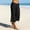 Black, variant on Capri Pants for Women Drawstring Low Waisted Cropped Lounge Pants Loose Fitted Summer Capris with Pockets