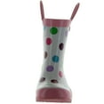 thumbnail image 3 of Pluie Pluie Girls White Polka Dot Fashion Rainboots, 3 of 4