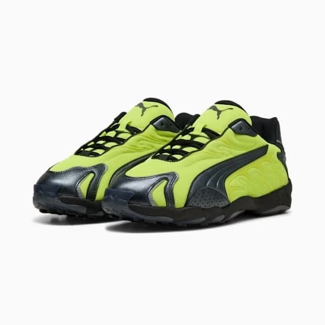 PU & MA Inhale Metallic Yellow Alert PU & MA Black 401780-02 Men's Size oki③