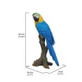 thumbnail image 2 of Hi-Line Gift Ltd 87814-B Blue & Yellow Parrot On Branch Statue, 2 of 6