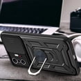 thumbnail image 4 of Case for Xiaomi Mi 11T with Slide Camera Cover,Military Grade Heavy Duty Protection Phone Case Cover with Magnetic Ring Kickstand for Xiaomi Mi 11T Pro/11T 4G SJ Black, 4 of 7