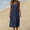 Blue, variant on Hduncf Summer Dress for Women 2026 Sleeveless Round Neck Cotton Linen Maxi Dresses Swing Casual Vacation Tank Sundress with Pockets Purple M
