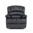 thumbnail image 4 of Extra Large Manual Recliner Chair, Soft Fabric Overstuffed Reclining Single Sofa Chair with Adustable Backrest Footrest and Two Side Pockets, for Living Room Bedroom, 4 of 7