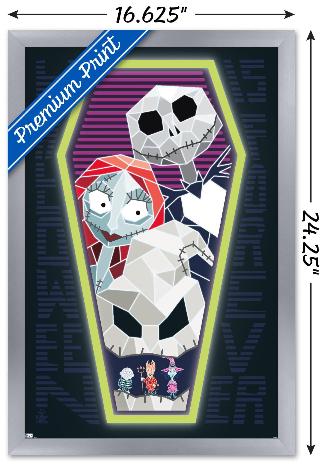 Disney Nightmare Before Christmas - Coffin Wall Poster, 14.725" x 22.375", Framed