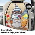 thumbnail image 5 of Kdxio Hello Summer Cute Gnome Print 2 Pack Car Kick Mat Seat Cover Back Protector Mat with Pockets for Organizer Backseat Protector and Storage Anti Kick Pad for Vehicles, 5 of 9
