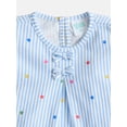 thumbnail image 2 of Wonder Nation Baby Girls Bow Top and Paperbag Waist Pants Set, 2-Piece, Sizes 0/3M-24M, 2 of 3