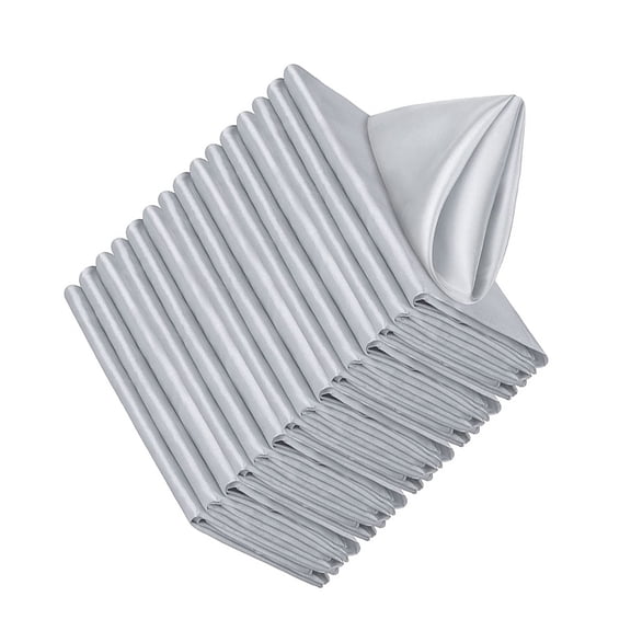 Yuarrent Servilletas de elegantes y modernas, 20 piezas, para todas las ocasiones, servilletas de tela cuadradas Kits de decoración para fiestas gris