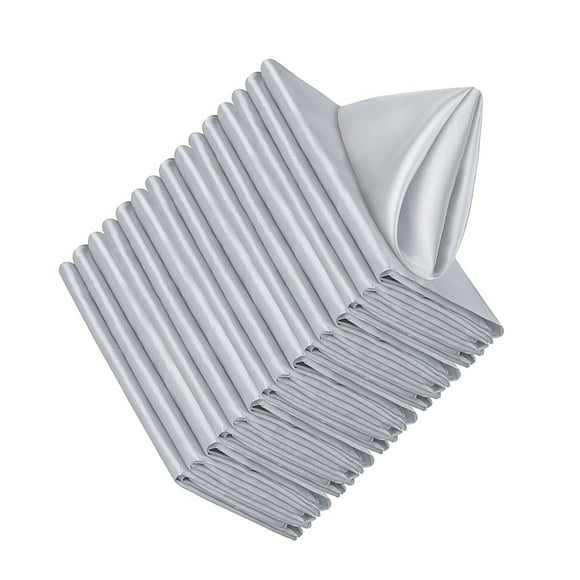 maskred Serviettes de Table en Polyester 20 Pièces pour une Expérience Culinaire Luxueuse Serviettes en Tissu Souples et Confortables Gris