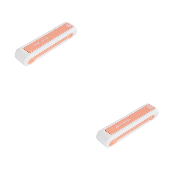 Inteprter Soporte para colgar ropa de plástico montado en la pared, plegable, para colgar en el dormitorio, estante de almacenamiento con Clip, estante Blanco 2piezas Inteprter CBP485676