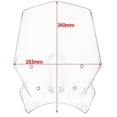 thumbnail image 4 of S SERENABLE Motorcycle Windscreen Fairing Air Deflectors Bla Black, 4 of 8