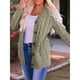 thumbnail image 5 of Suéter de Punto de Larga para Mujer, Otoño 2025, Cárdigan Abierto con Botones, Prenda Exterior Holgada Verde 4XL, 5 of 8