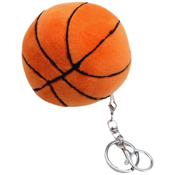 BESTYASH Orange Plush Basketball Keychain - Cute Sports Fan , Decorative Accessory for Basketball