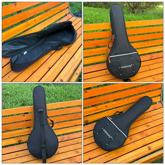Masteelf 5 String Guitar Bass Case Ukulele Hardshell Bag Banjo Holder Bag Banjo Case Banjo Pouch Banjo Gig Bag Banjo Carrying Case Banjo Shoulder Bag