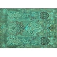 thumbnail image 1 of Ahgly Company Indoor Rectangle Animal Turquoise Blue Traditional Area Rugs, 4' x 6', 1 of 4
