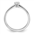 thumbnail image 2 of Auriga Fine Jewelry 14K White Gold Round Lab Grown Diamond Solitaire Size 6 Engagement Ring for Women (Carat- 0.33ct, Clarity- VS/SI, Color- D-F), 2 of 6