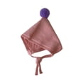 thumbnail image 1 of Gorro con orejeras para bebés, moderno, divertido y adorable, con cordones para niñas y niños. rosa, 1 of 9