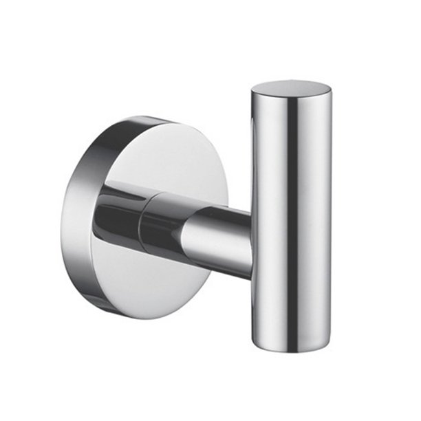 Ganchos de capa de pared montado en la pared gancho de toalla blanca 304 herramientas duraderas de acero inoxidable anti-óxido en cajas de paquetes utilizados para baño de plata de plata AweSitey HA011317-01B