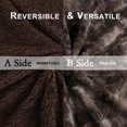 thumbnail image 4 of PiccoCasa Luxury Shaggy Faux Fur Throw Blanket for Sofa Couch, Brown 50"x60", 4 of 8
