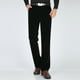 thumbnail image 1 of Pantalones largos de pana para hombre, de mediana edad, lisos, con botones, cremallera, cintura alta, bolsillos, pantalones largos de poliéster para hombre., 1 of 6