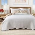 thumbnail image 5 of Floral Quilt Set - Lightweight, Soft, All-Season - 2-Piece Reversible Scalloped Bedding Set (Twin / Twin XL, Garden Blooms), 5 of 6