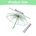 thumbnail image 3 of Clear Umbrellas for Rain, Umbrella, Clear Umbrella, Transparent Umbrella Stylish and High-Quality Transparent Umbrella Tri-fold Umbrella Windproof and Waterproof, 3 of 9