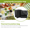thumbnail image 5 of 2 Pack Insulated Reusable Grocery Bag Food Delivery Bag with Dual Zipper, 5 of 5