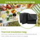 thumbnail image 4 of 2 Pack Insulated Reusable Grocery Bag Food Delivery Bag with Dual Zipper, 4 of 5
