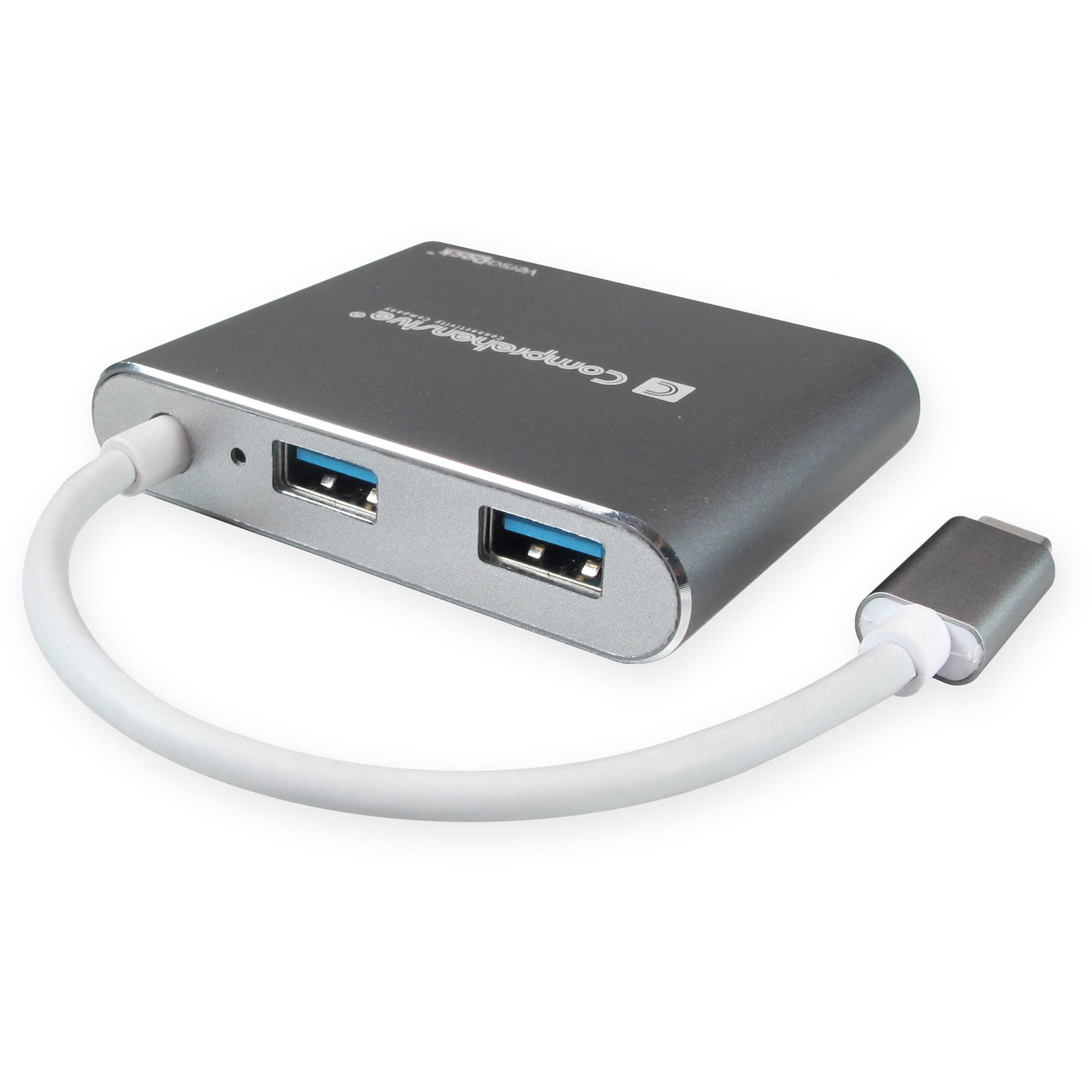 Comprehensive VersaDock USB-C 4K Portable Docking Station with HDMI, VGA, USB 3.0, PD, Dark Gray