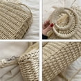 thumbnail image 4 of Kukuzhu Handmade Woven Straw Handbag Women Summer Trendy Beach Travel Tote Bag Purse, 4 of 5