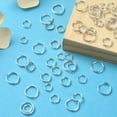 thumbnail image 4 of 300Pcs 4 Style Iron Split Rings Double Loops Jump Rings Cadmium Free & Lead Free Silver 6~10x1.4mm Inner Diameter: 5.3~8.6mm Single Wire: 0.7mm 21 Gauge 75pcs/style, 4 of 5
