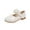 Z093-White, variant on Caqnni Little Girls Mary Jane Dress Shoes Ballerina Flats for Wedding, Party (Toddler/Little Kid/Big Kid) Jane Mary Princess Dress Shoes(White,10)