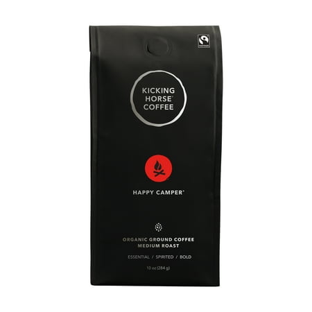 Kicking Horse Happy Camper Ground Coffee  Medium Roast  10 oz