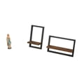 thumbnail image 1 of Escultura decorativa de María, figura de resina con estantes flotantes de madera de estilo rústico moderno, ideal para la oficina o la cocin, 1 of 8