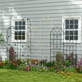thumbnail image 2 of Costway 4 Pack Rustproof Metal Garden Trellis 71" x 20" Wire Lattice Panel for Patio Green, 2 of 9