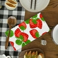 thumbnail image 5 of YladaFaie Funny 2 Pack Strawberry Wreath Tea Dish Towels, Absorbent Drying Cloth Tea Towels for Cooking Baking, 18 x 28 Inch for Bathroom Holiday Seasonal Decor, 5 of 7