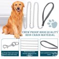 thumbnail image 4 of Billuyoard Correa de cadena para perros de alta resistencia, adecuada para todas las razas, accesorios duraderos para perros, correa para perros Suministros para perros 2.0mm*120cm negro, 4 of 6