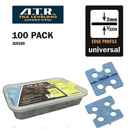 ATR Tile Leveling Alignment System 100 2mm Edge Floors & Walls Spacing Plate