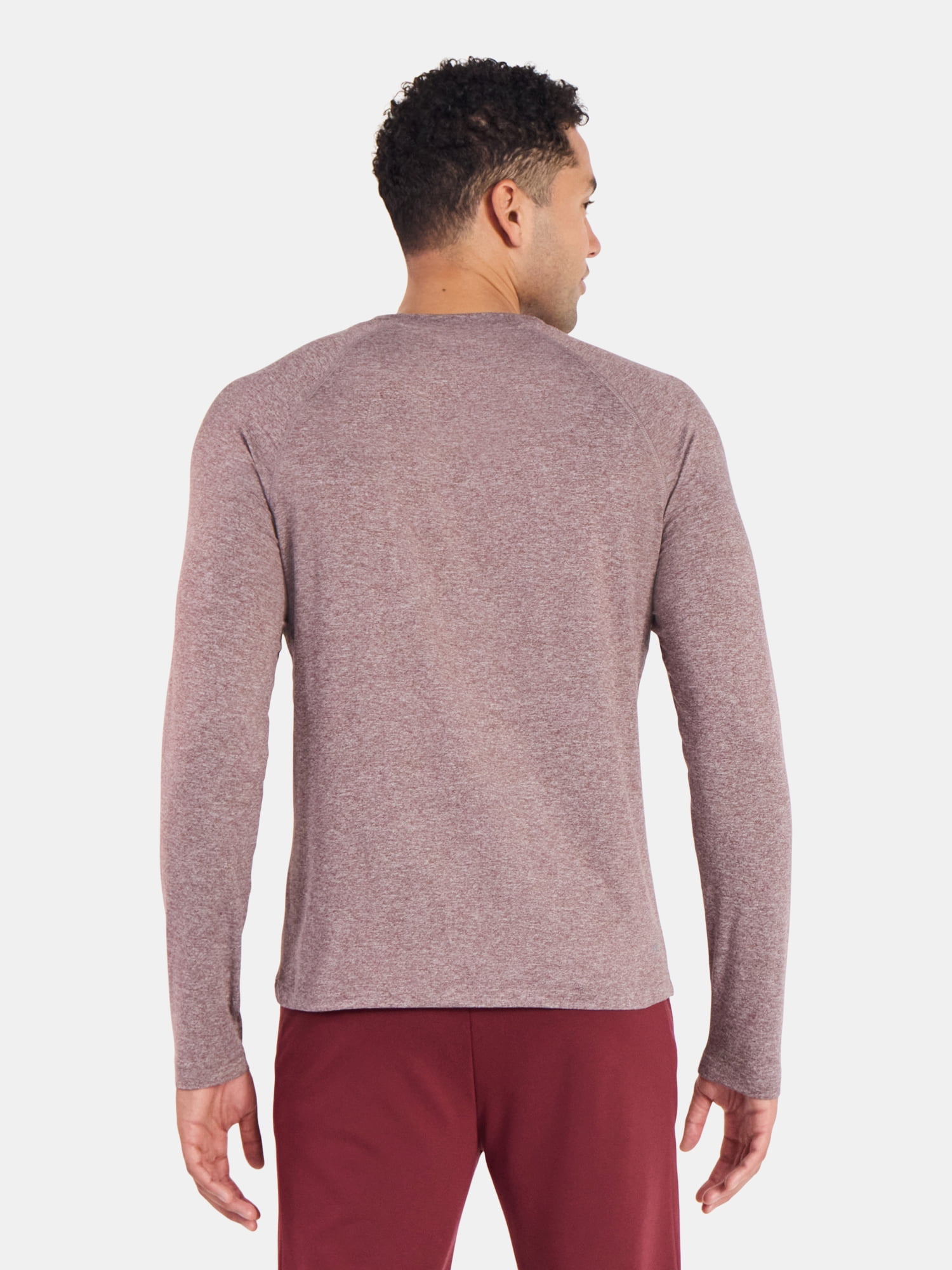 Athletic Works Men's and Big Men's ButterCore Soft Long Sleeve Tee Shirt, Sizes XS-5XL