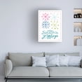 thumbnail image 3 of Michael Mullan 'Merry Christmastime Snow Flake Bright' Canvas Art, 3 of 3