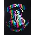 thumbnail image 3 of Harry Potter Pajamas Girls Hogwarts Rainbow Hologram Sleep Shirt Short Set Gryffindor, Hufflepuff, Slytherin, Ravenclaw, 3 of 7