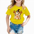 thumbnail image 2 of TOWED22 Halloween Shirts for Girls Boys Graphic Tshirts Tee Short Sleeve Tee Spooky Season Cute Fall Tops, 2 of 7