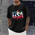 thumbnail image 2 of Thousandth Patriotic T-Shirts for Men Plus Size Casual Tops Summer Crew Neck Breathable Streetwear Short Sleeve Fashion Shirts for Independence Day, 2 of 7