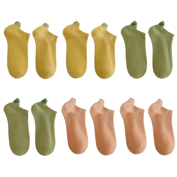 TELOLY 10Pairs Ankle Socks for Women,Cotton Women'S Socks Size 9-11,Cozy Socks for Women