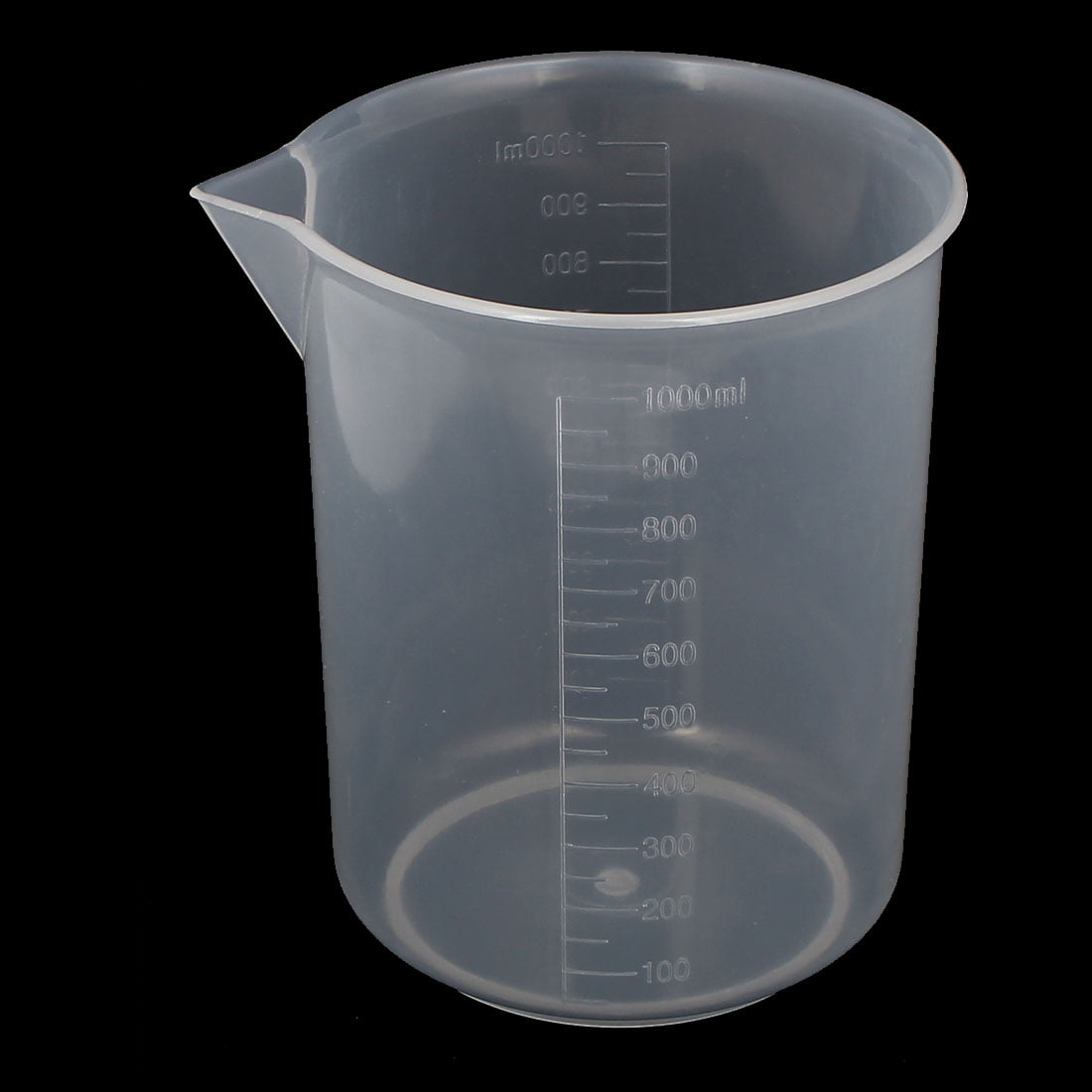 Good Cool Transparent Plastic Lab Measuring Cup Handled Beaker 1000ML